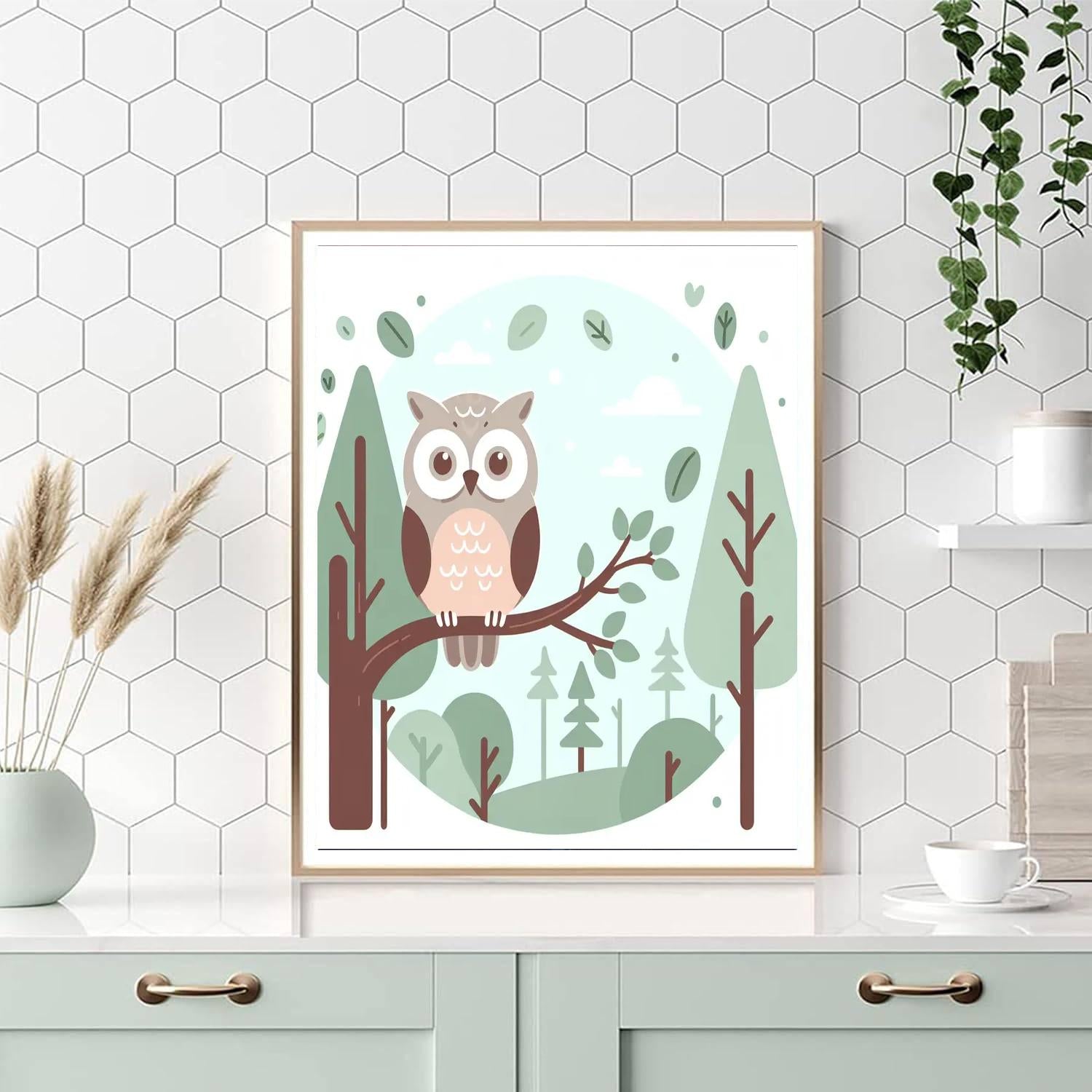 Tranquil Treetop Adventure Number Painting