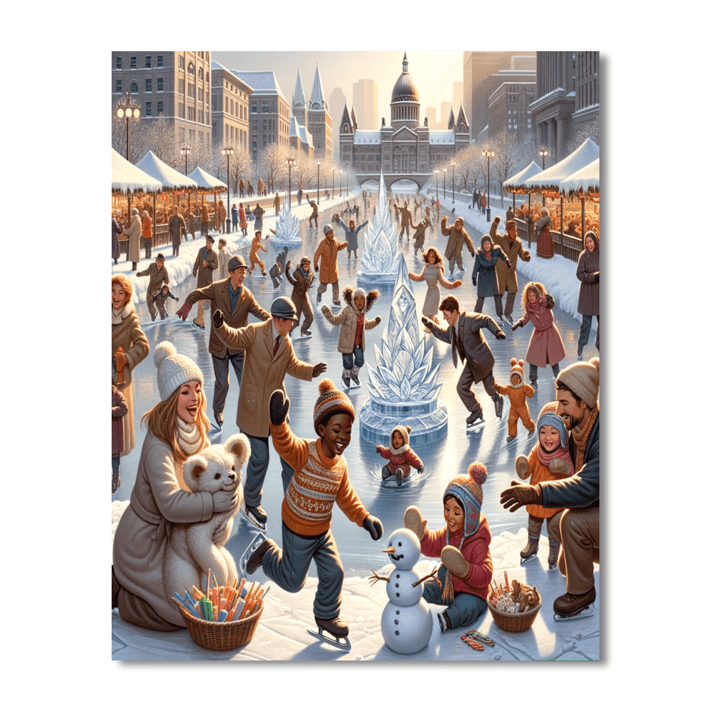 Winterlude Festival - Canada Paint By Color