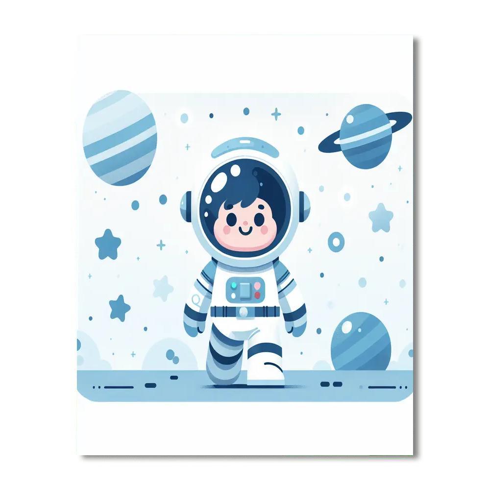 Courageous Astronaut Journey Paint By Color