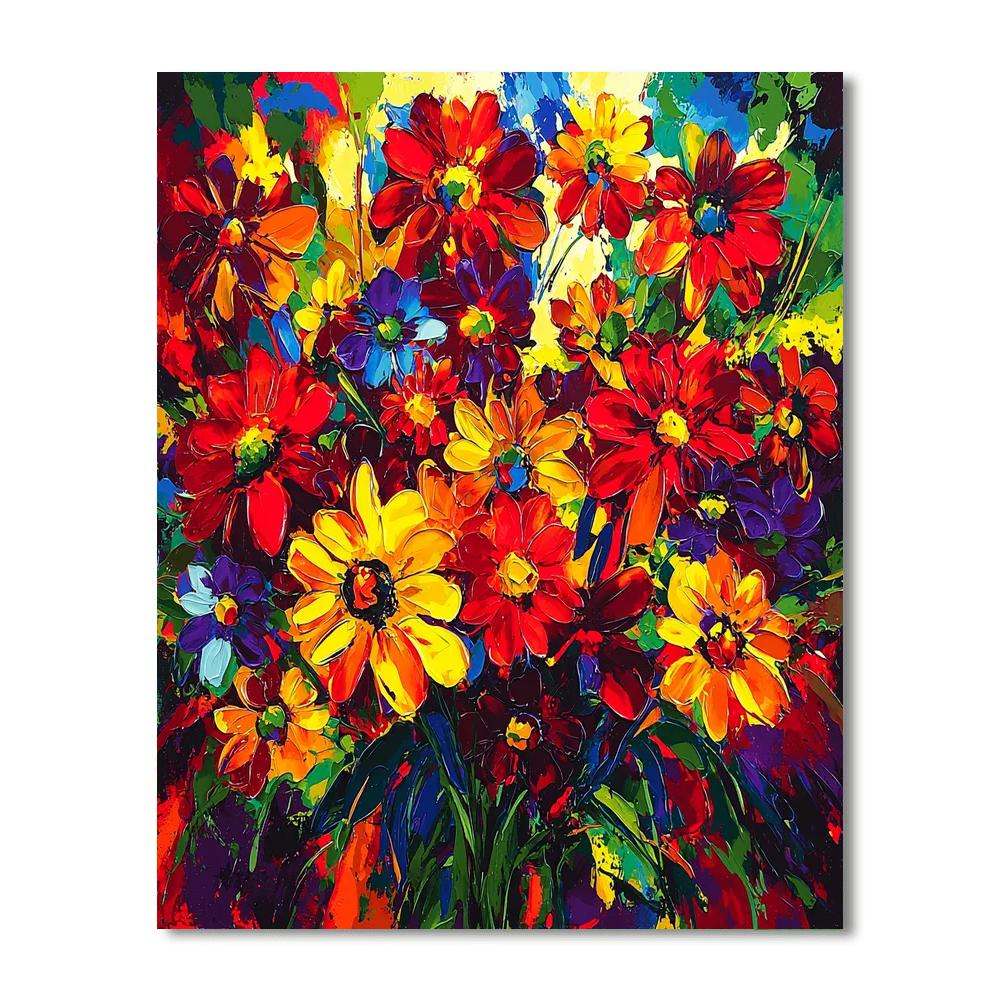 Frida Kahlo Inspired Emotional Blossoms  Painting By Numbers Kit