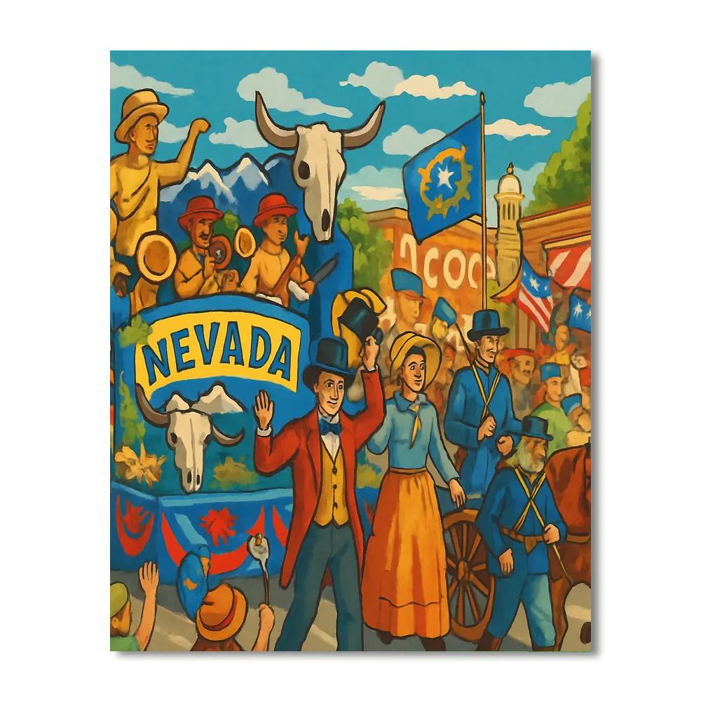 Nevada Day - Carson City, Usa Numbered Painting Kits