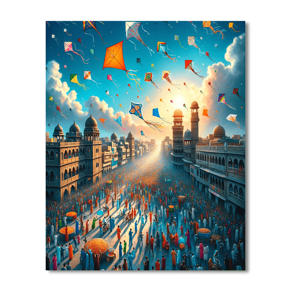 Kite Festival - Ahmedabad, India Paint By Numbers Art