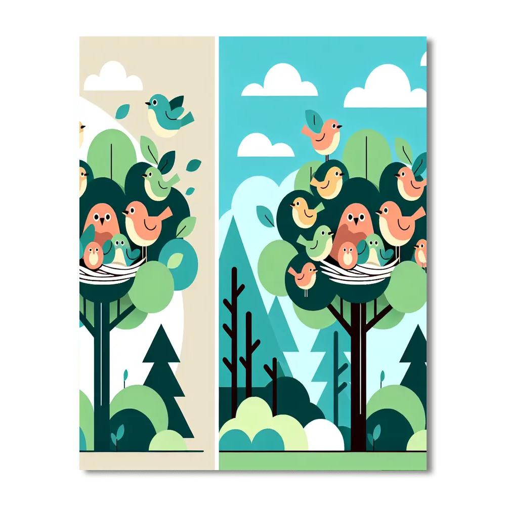 Nature's Nest Numbered Painting Kits