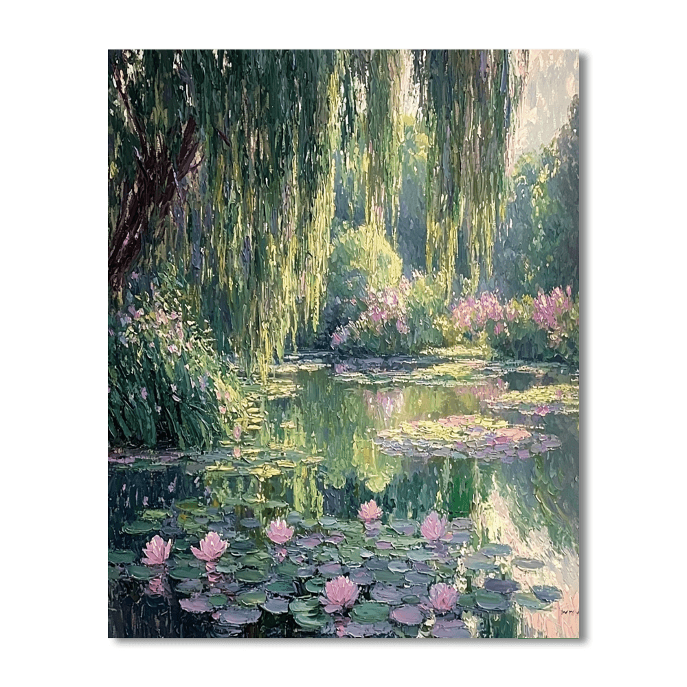 Claude Monet Inspired Ethereal Garden Dreamscape  DIY Paint By Numbers