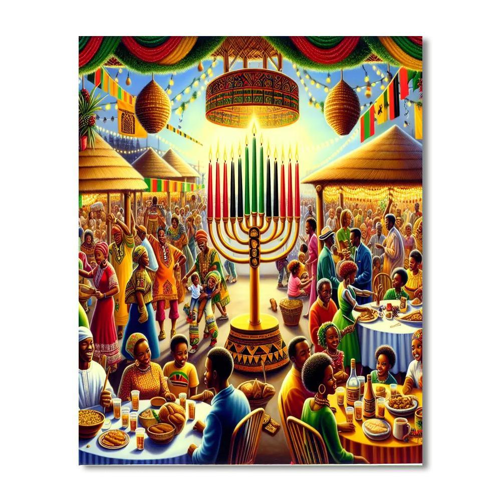 Kwanzaa Festival Paint By Numbers Art