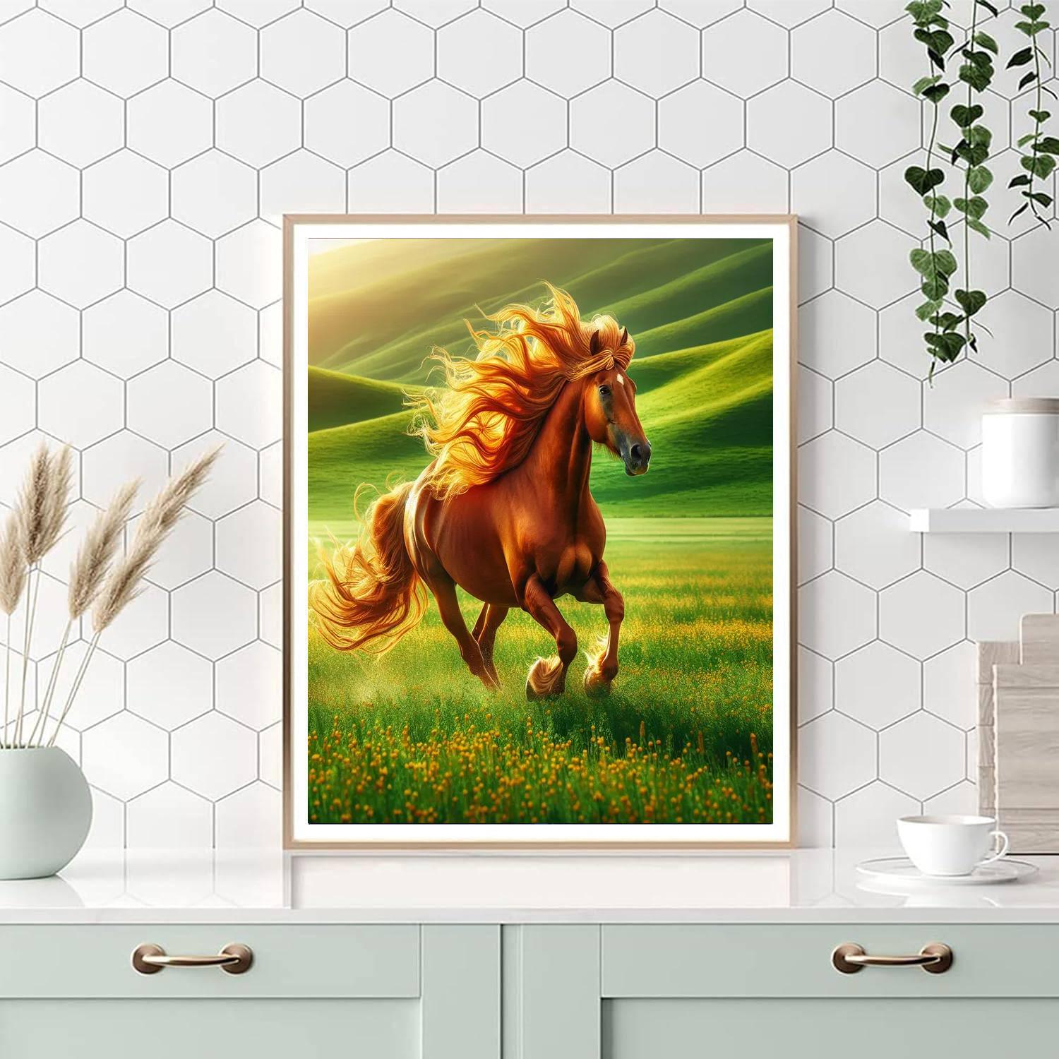 Majestic Stallion's Gallop Painting By Numbers Kit