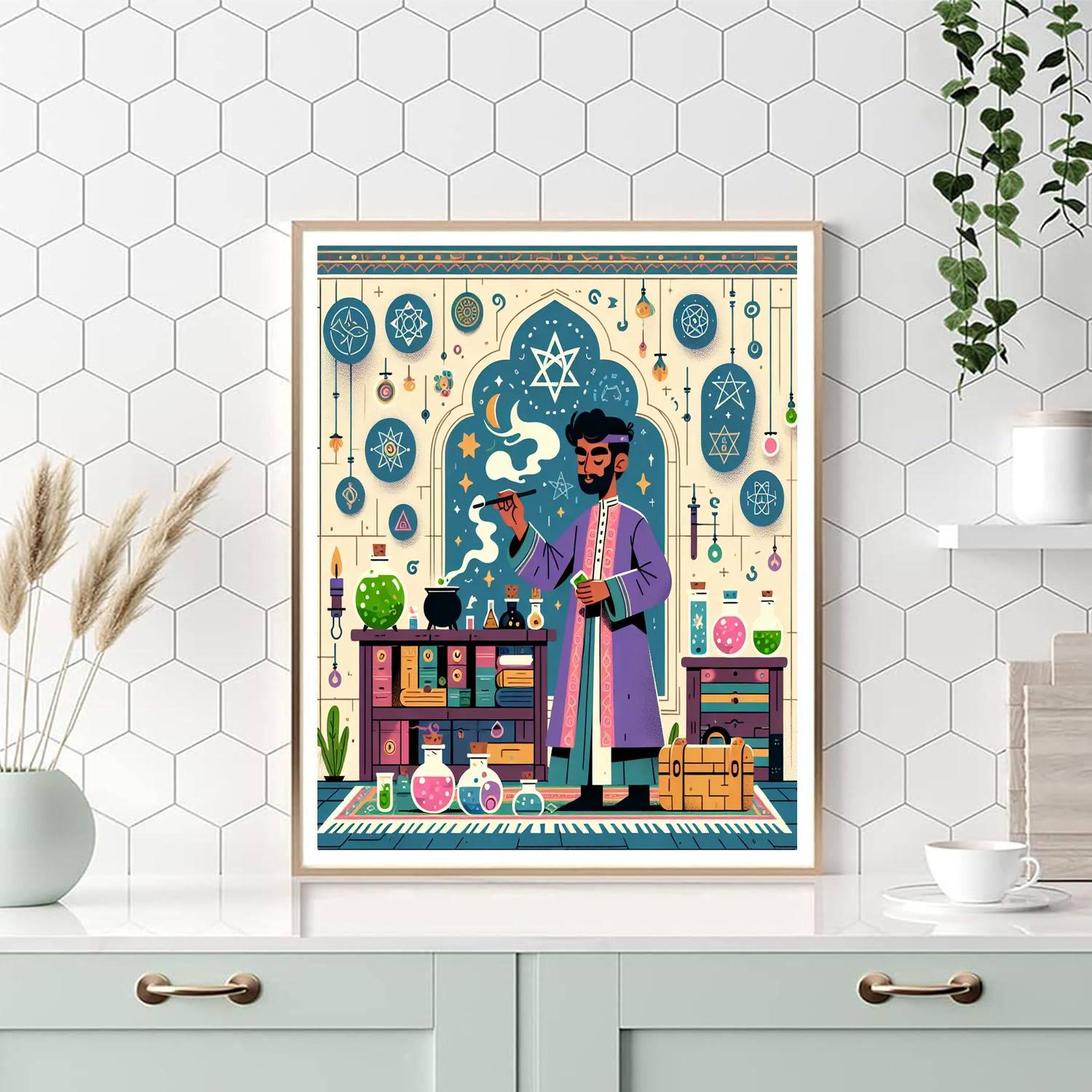 Wizard's Spellbook Workshop DIY Paint By Numbers