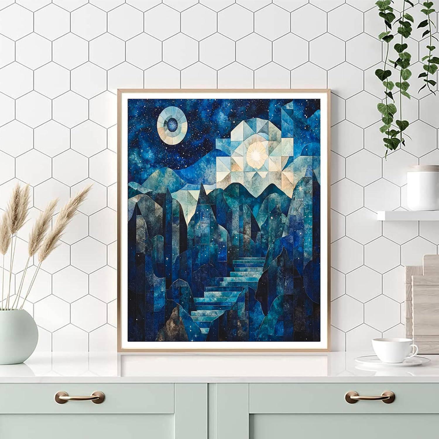 Paul Cézanne Inspired Celestial Contours  Paint By Number