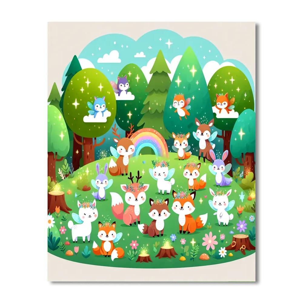 Enchanted Woodland Quest Painting Number Kit