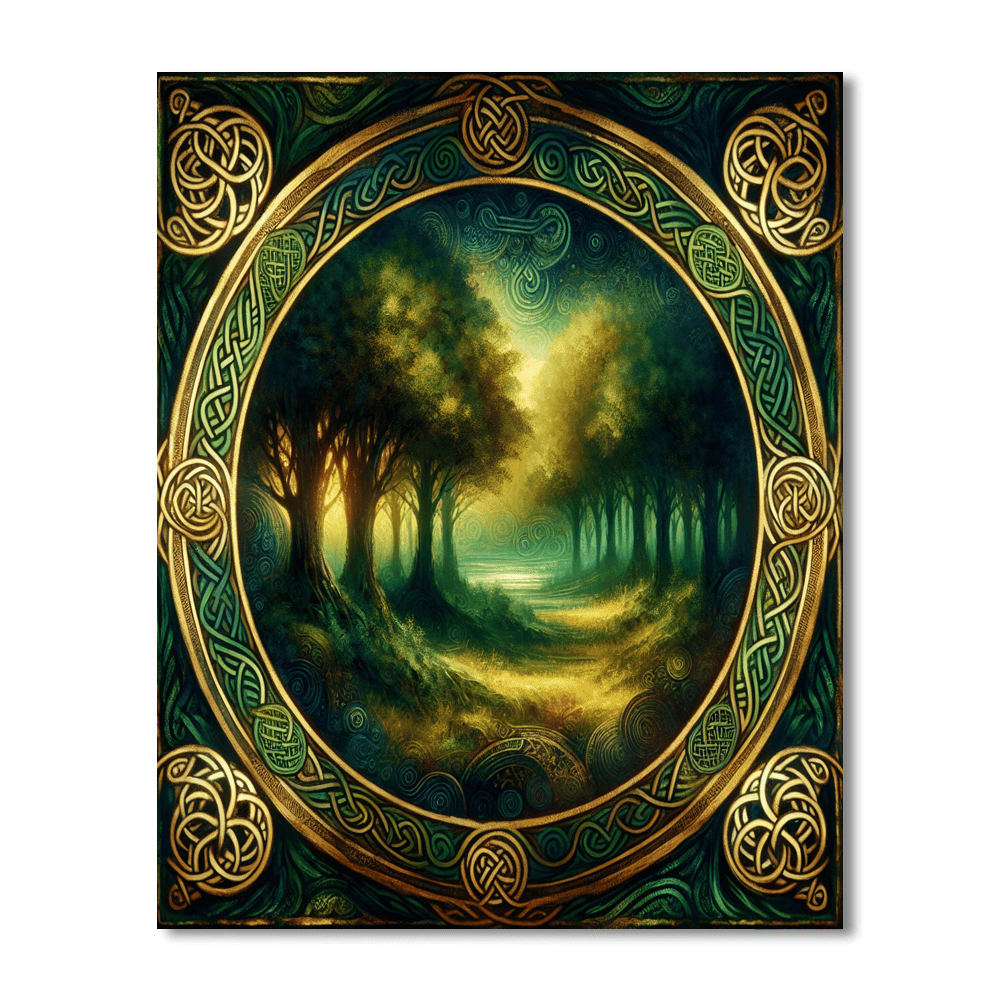 Enchanting Celtic Grove DIY Paint By Numbers
