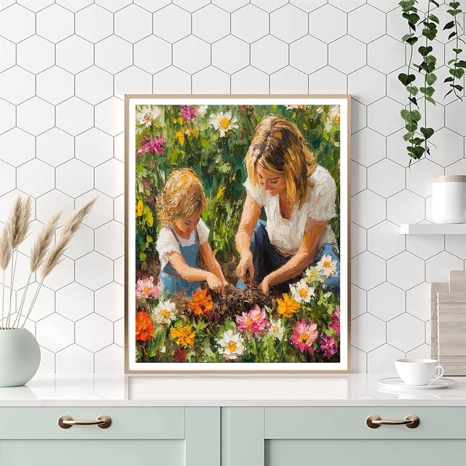 Mommy's Love Blooms Paint By Numbers Kits