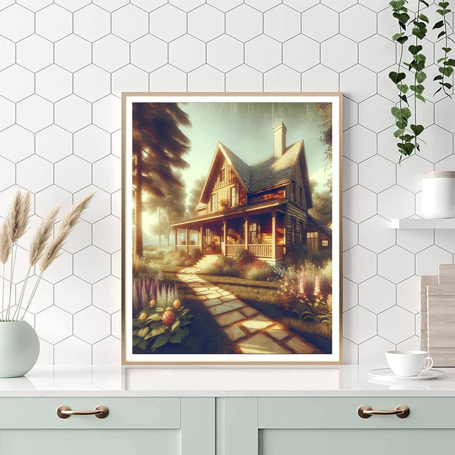Rustic Farmhouse Comfort DIY Paint By Numbers