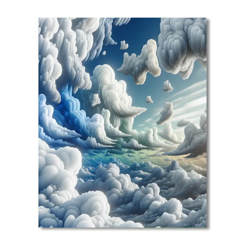 Dreamy Cloudscape For Young Minds Numbered Painting Kits