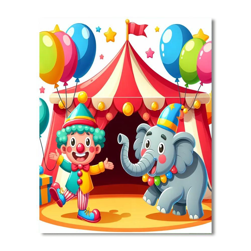 Circus Circus DIY Paint By Numbers