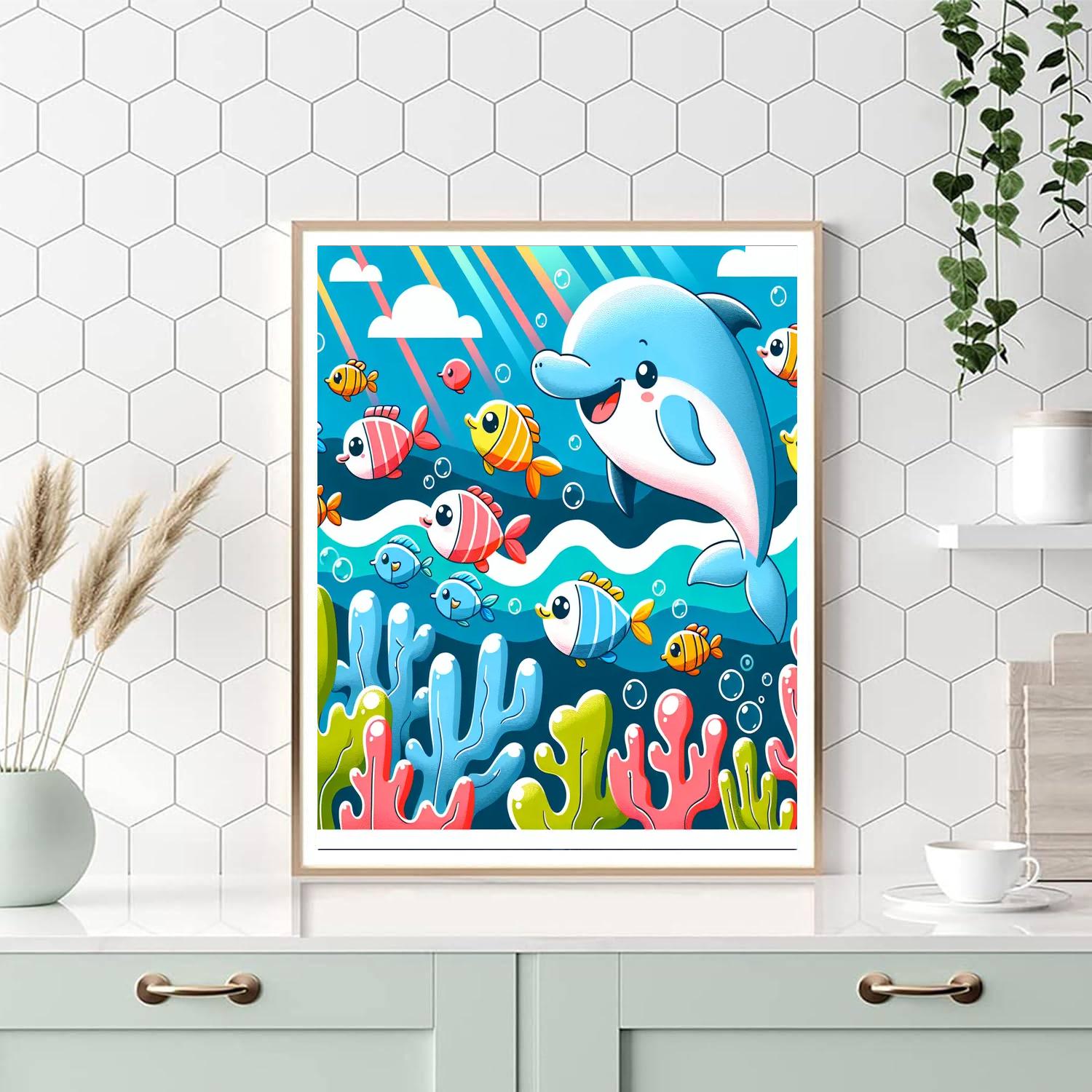 Fantastic Ocean Explorers Paint By Numbers Art