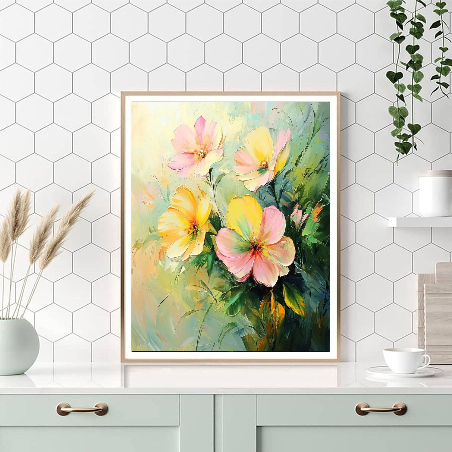 Leonardo Da Vinci Inspired Petal Dance  Paint By Number