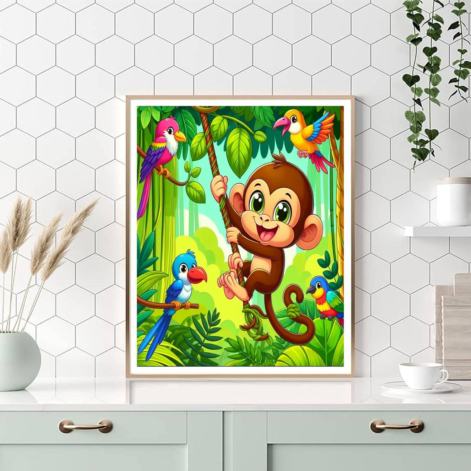 Adventures In Jungle Paradise Painting Number Kit