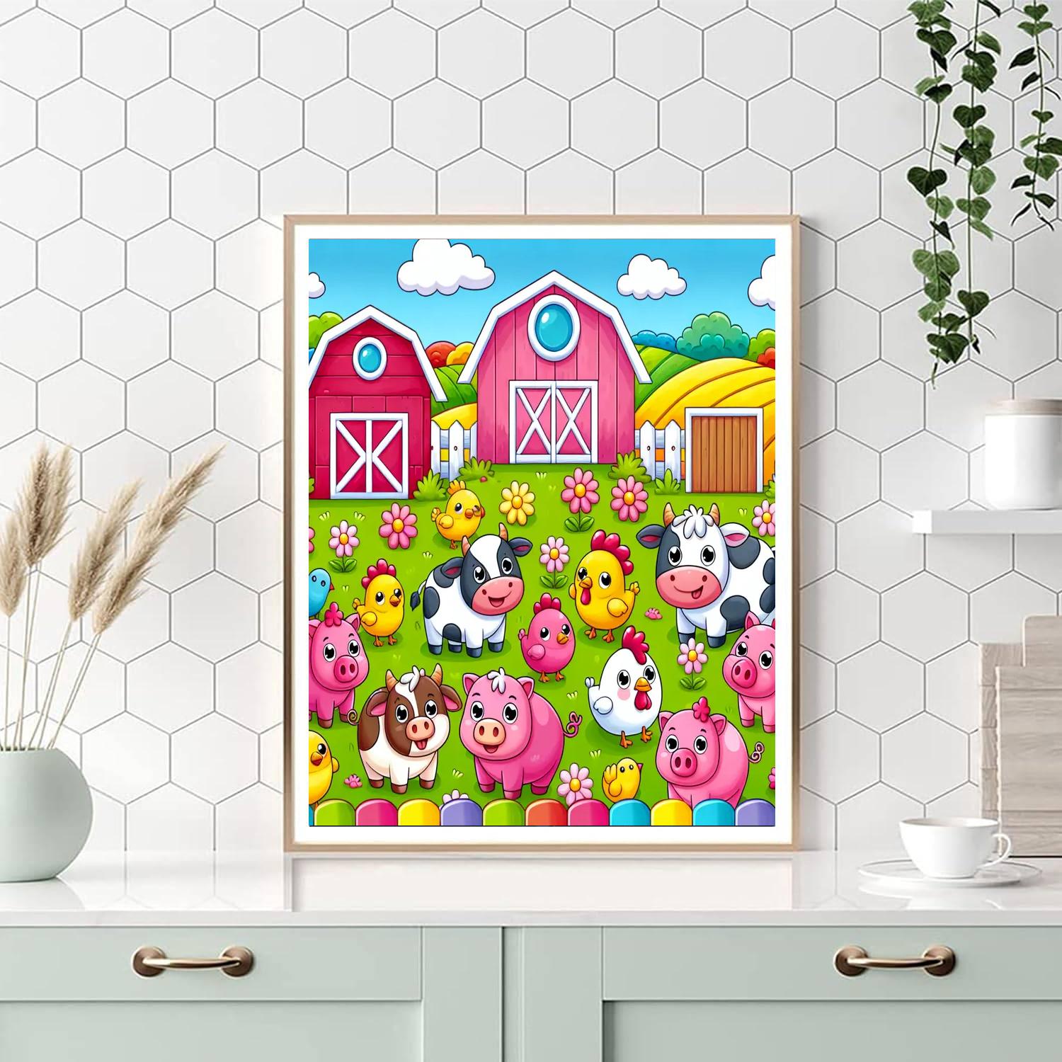 Adventure Farm Numbered Painting Kits