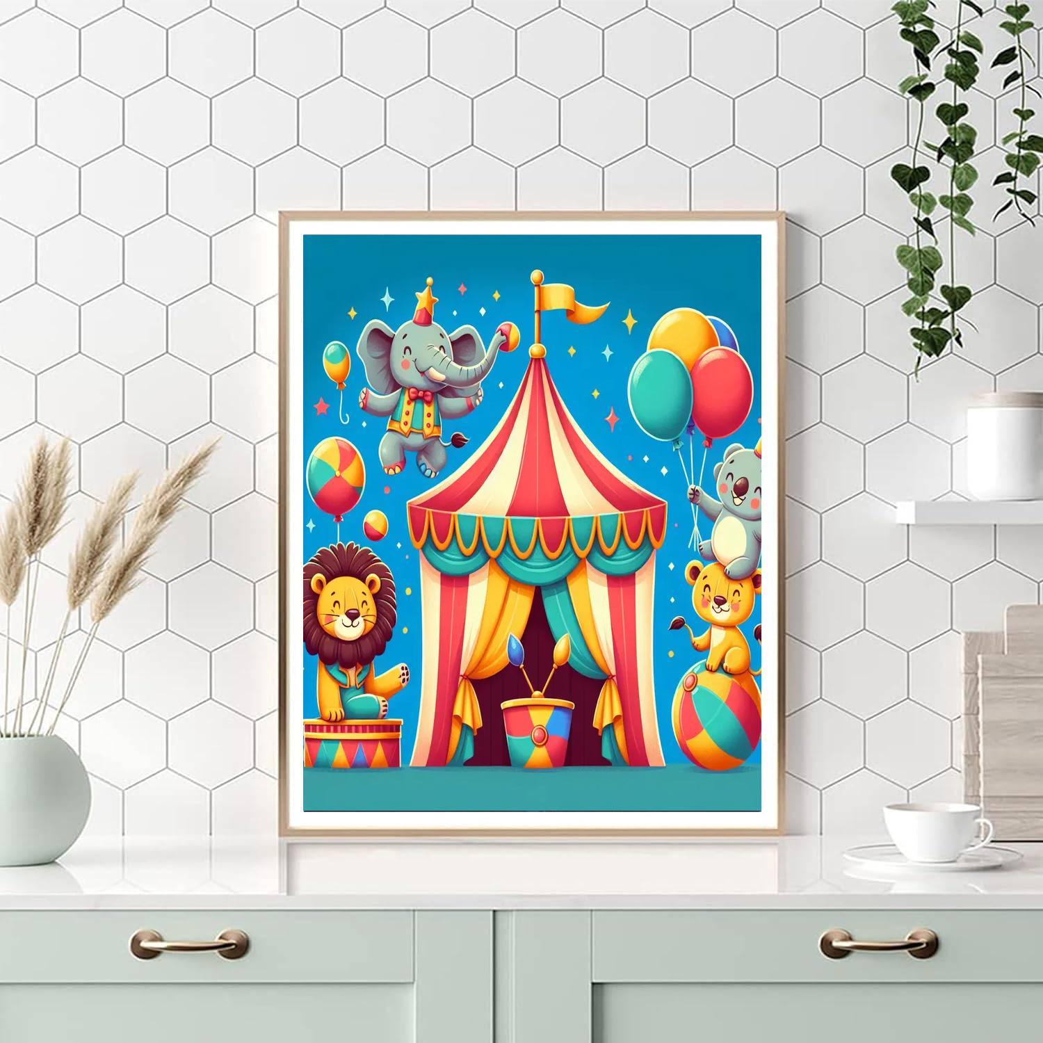 Cute Critter Circus Paint By Color