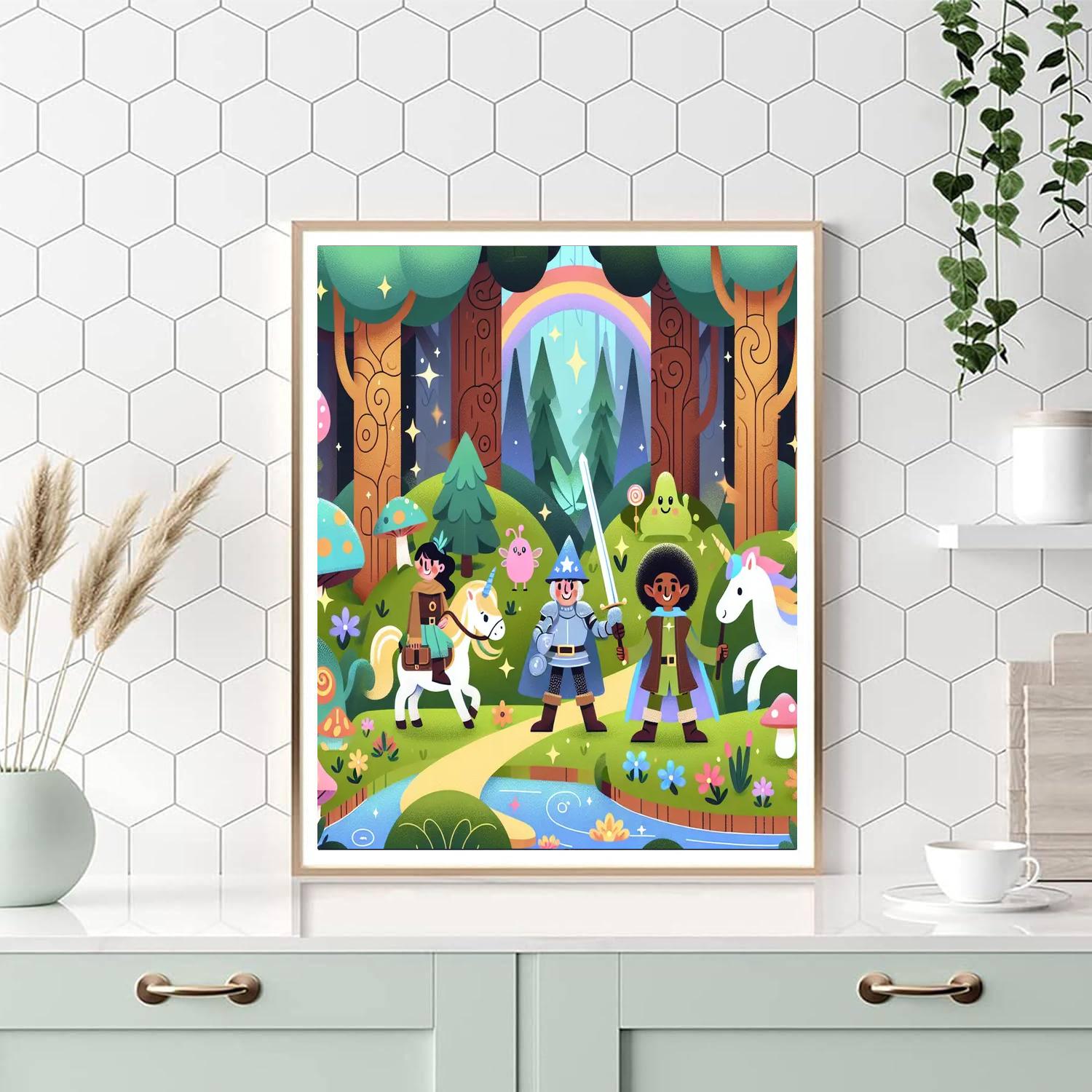 Fairy Tale Woods Journey Paint By Color