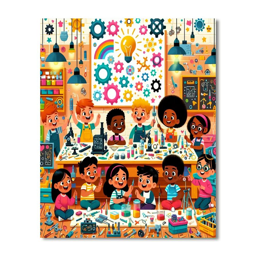 Incredible Inventors Club Numbered Painting Kits