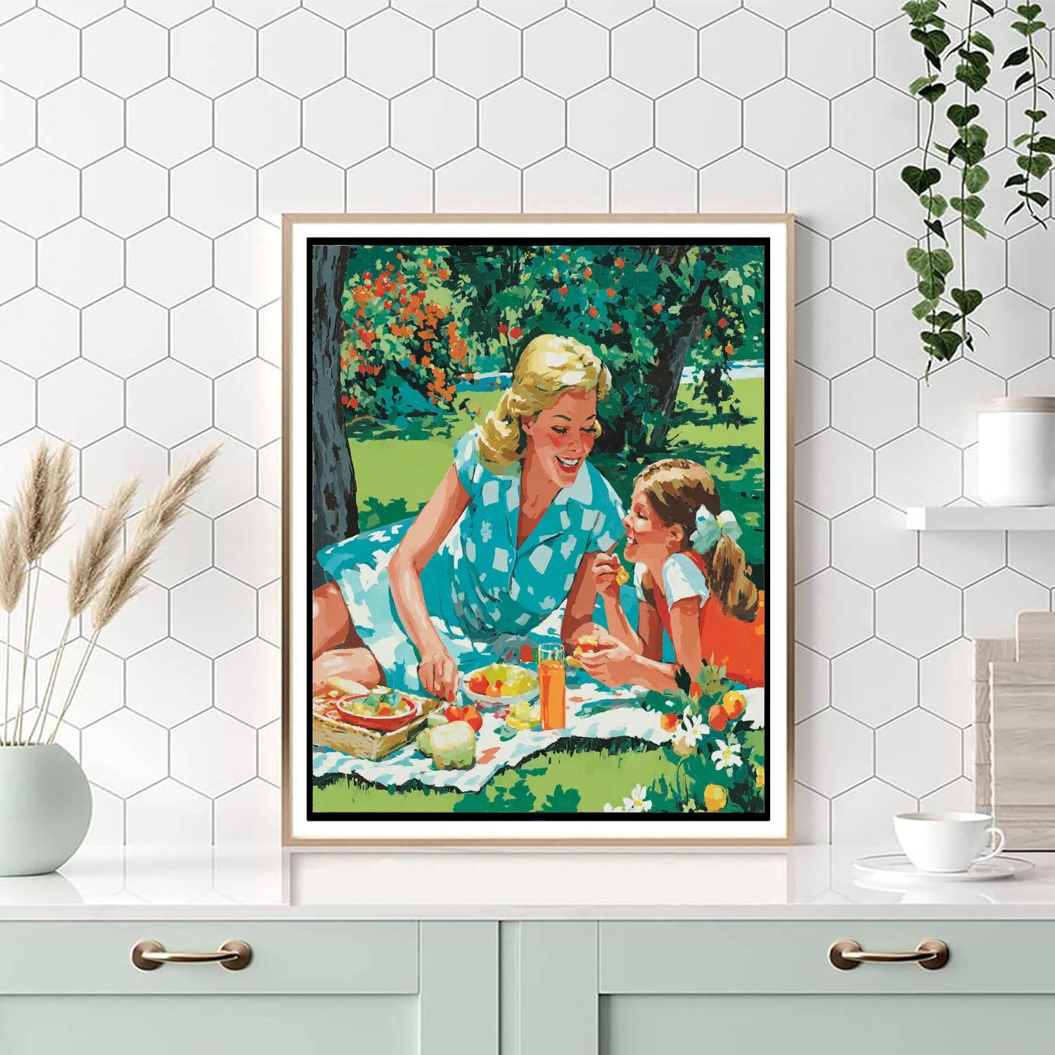 Family Picnic Joy Paint By Numbers Kits