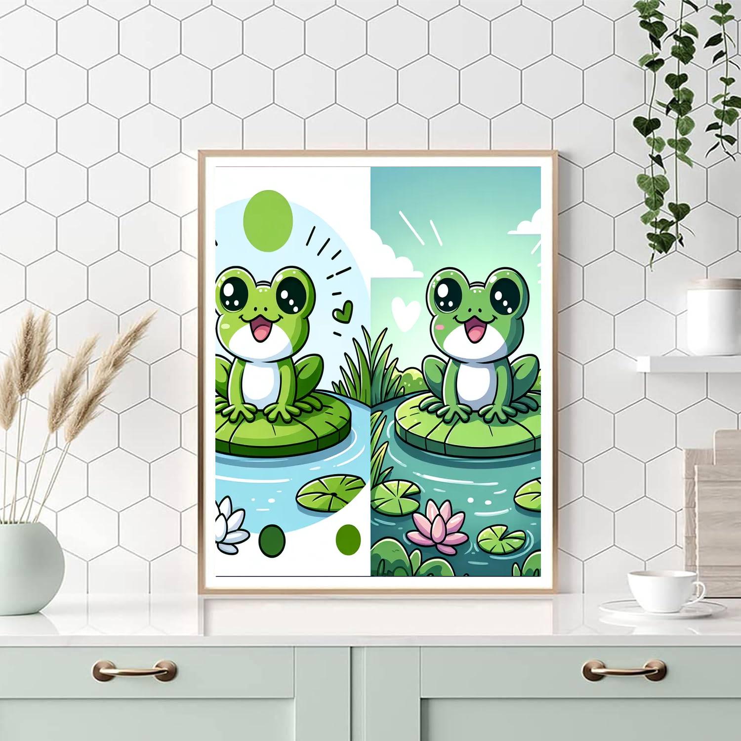 Fun Frog Painting By Numbers Kit