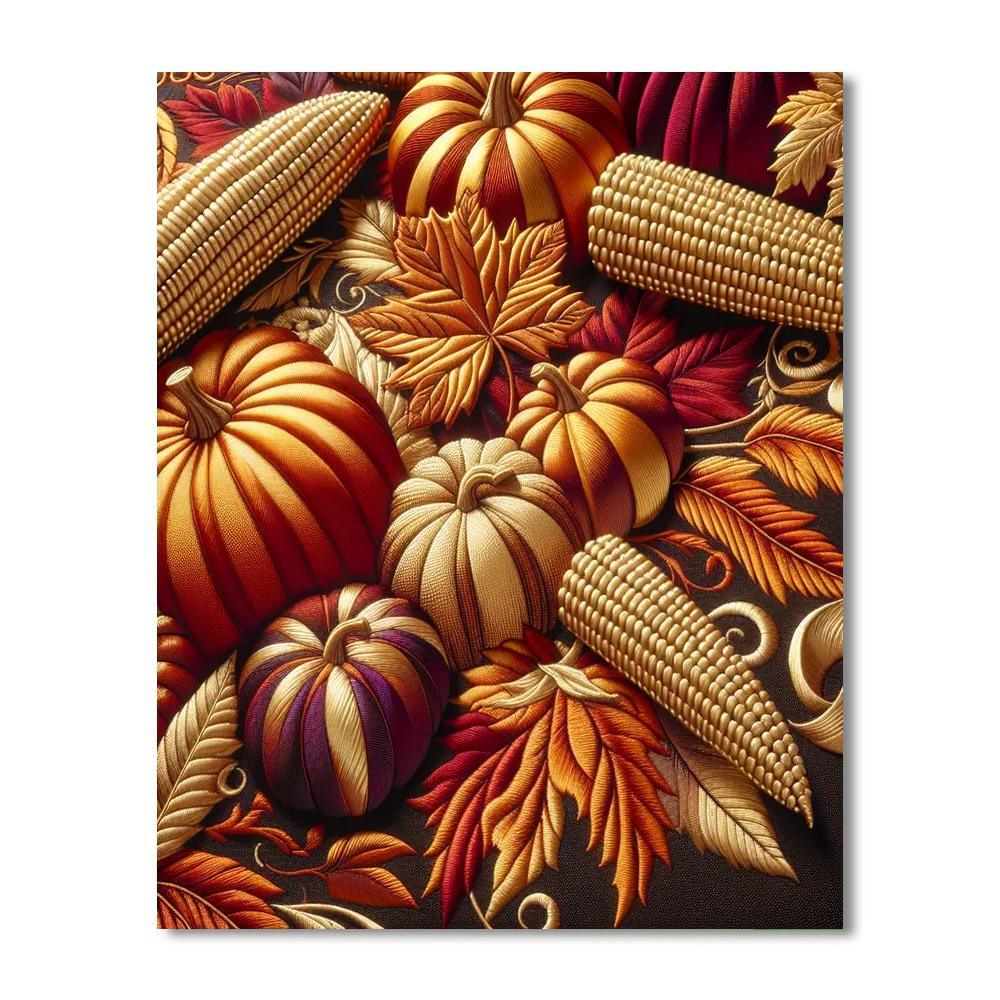 Harvest Season Table Runner Paint By Number