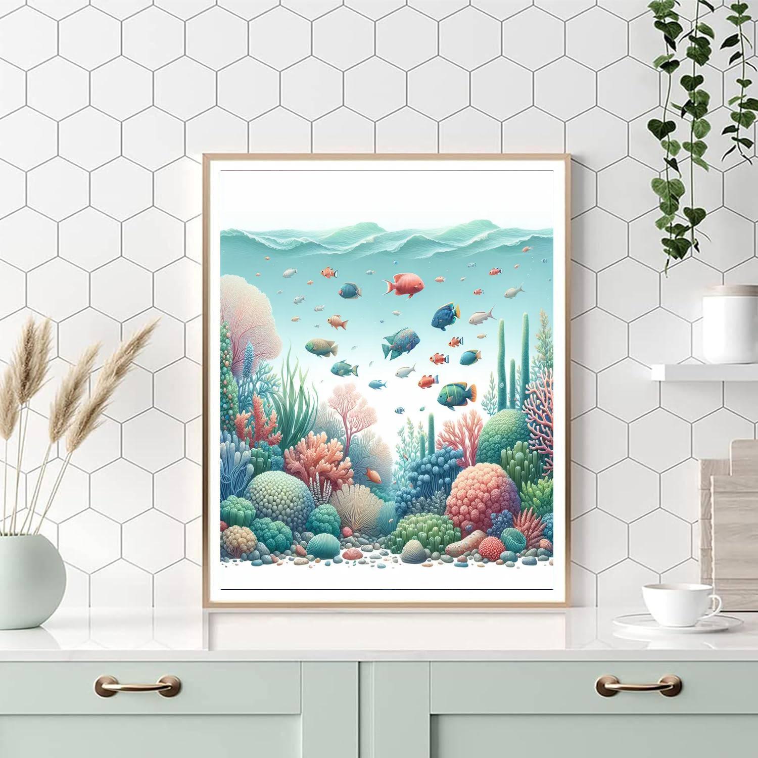 Aqua Bliss Painting By Numbers Kit