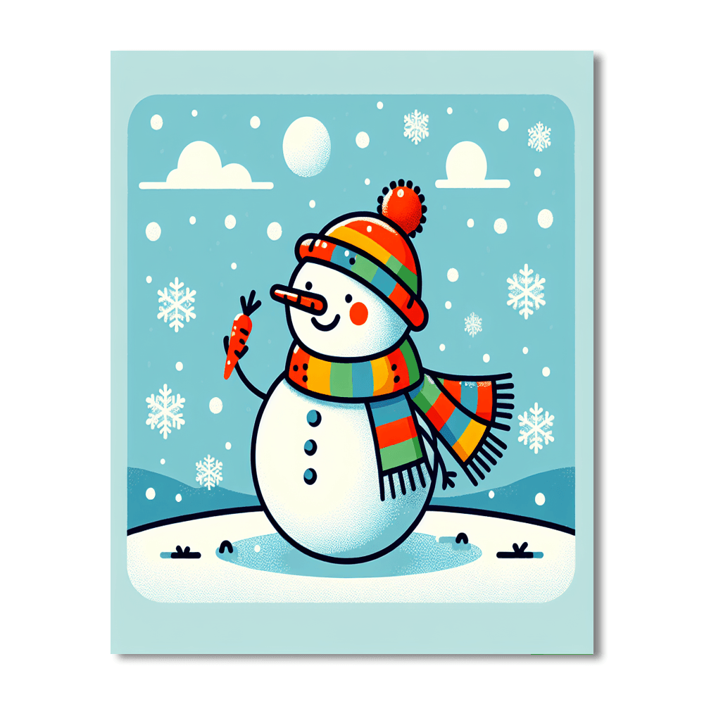 Silly Snowman Paint By Number