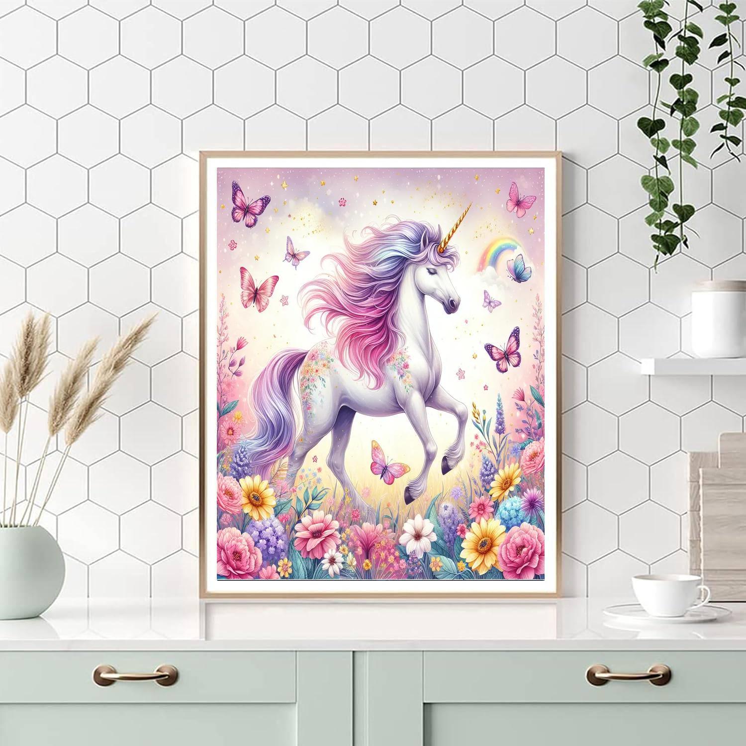 Fanciful Unicorn Dreams Paint By Numbers Art