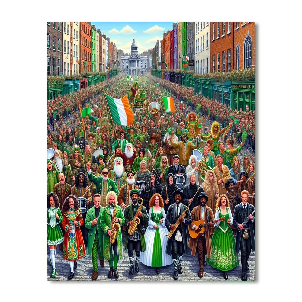 Dublin St. Patrick’s Festival - Ireland Numbered Painting Kits
