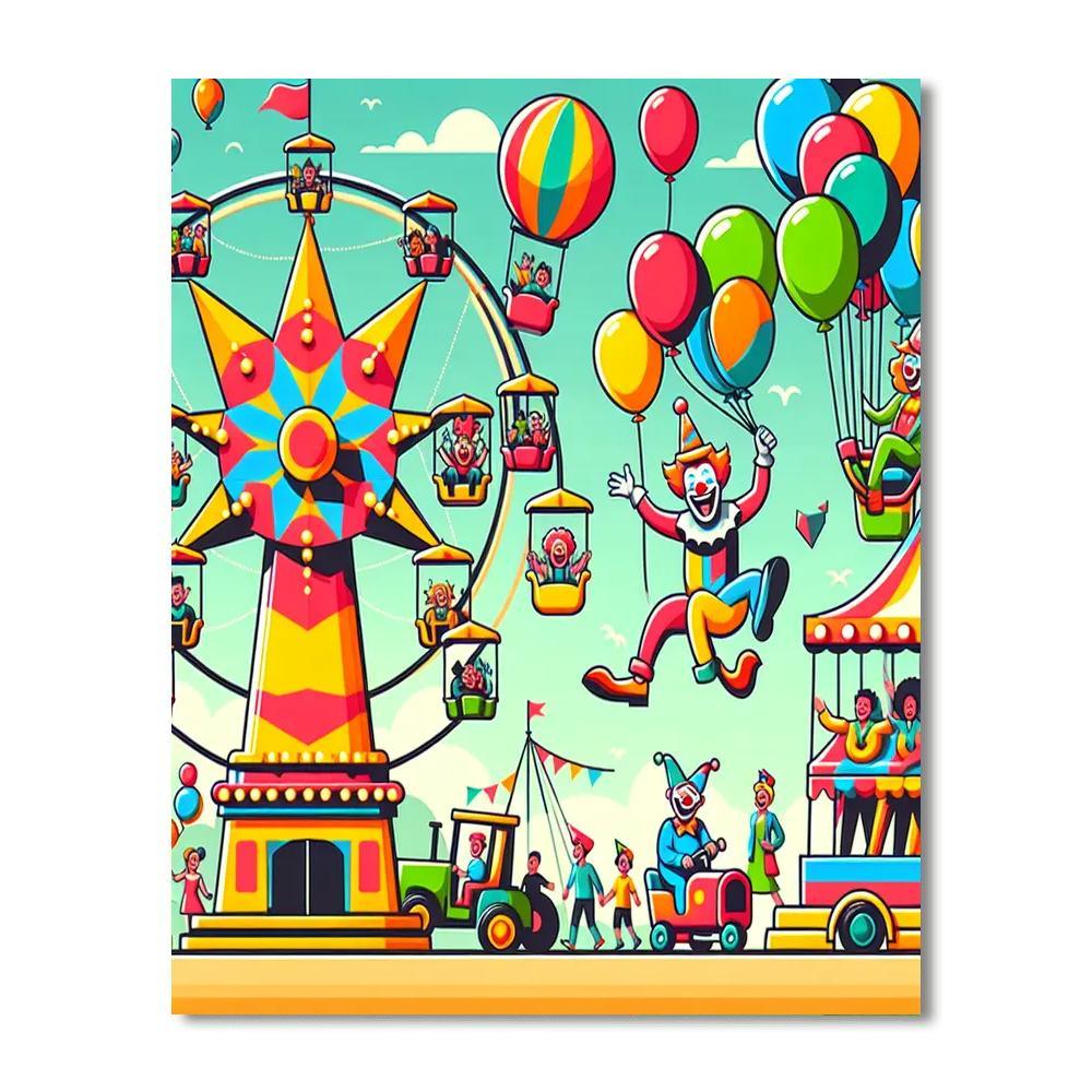 Bright Carnival Fun Paint By Numbers Kits