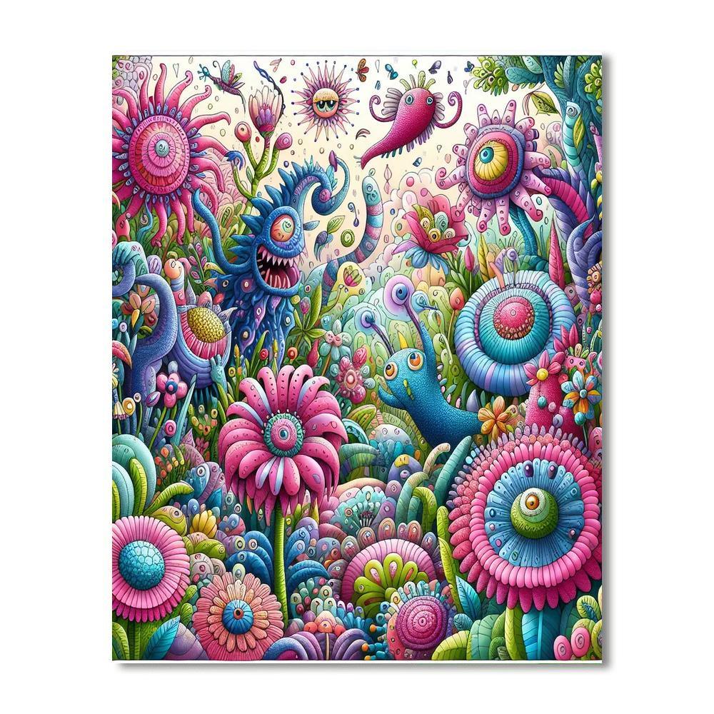 Charming Fantasy Garden Paint By Numbers