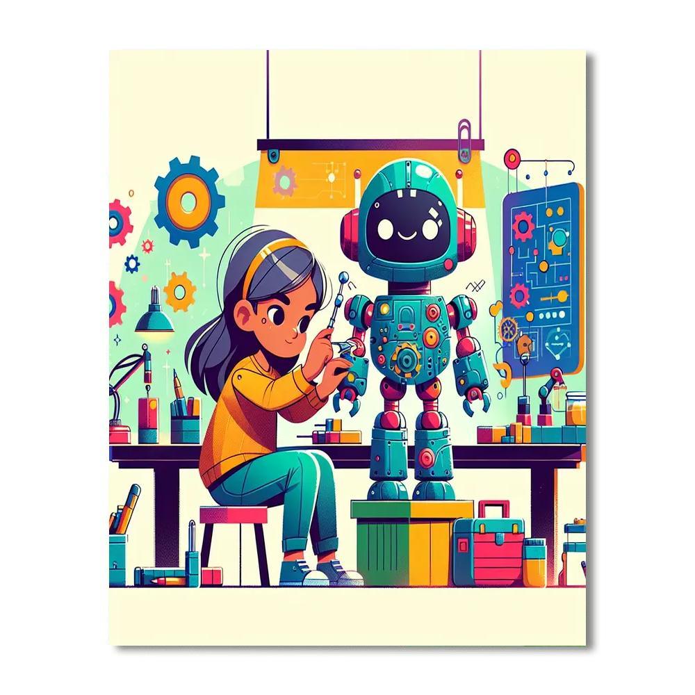 Robot Creator Lab Paint By Numbers Kits