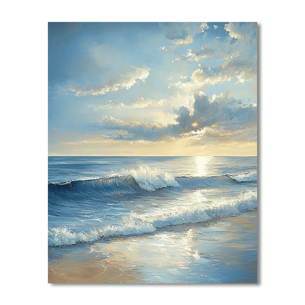 J.M.W. Turner Inspired Timeless Beach Serenity  Paint By Color