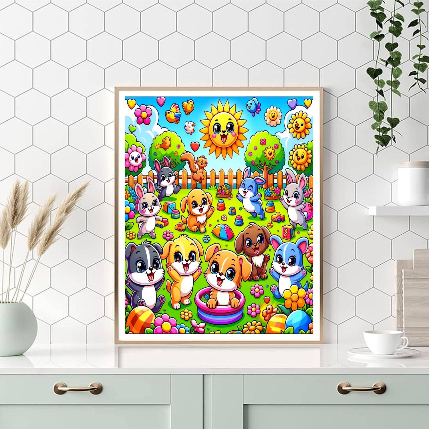 Cuddly Creature Crew Paint By Number