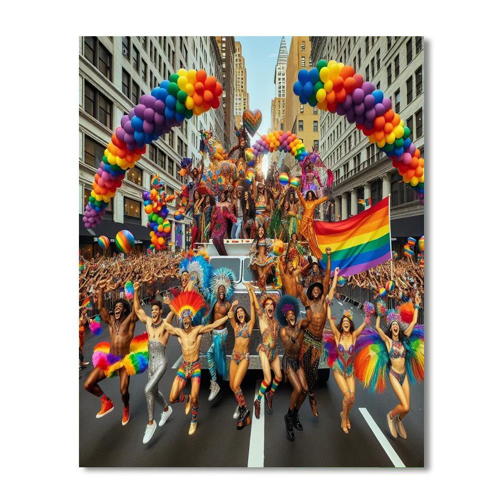 Pride Parade Painting By Numbers Kit