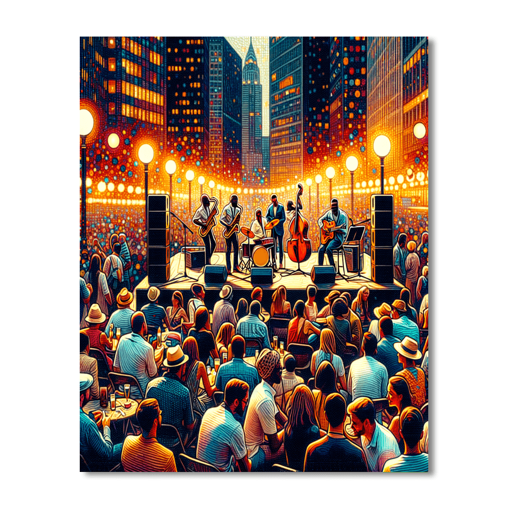 Montréal International Jazz Festival - Montreal, Canada Number Painting