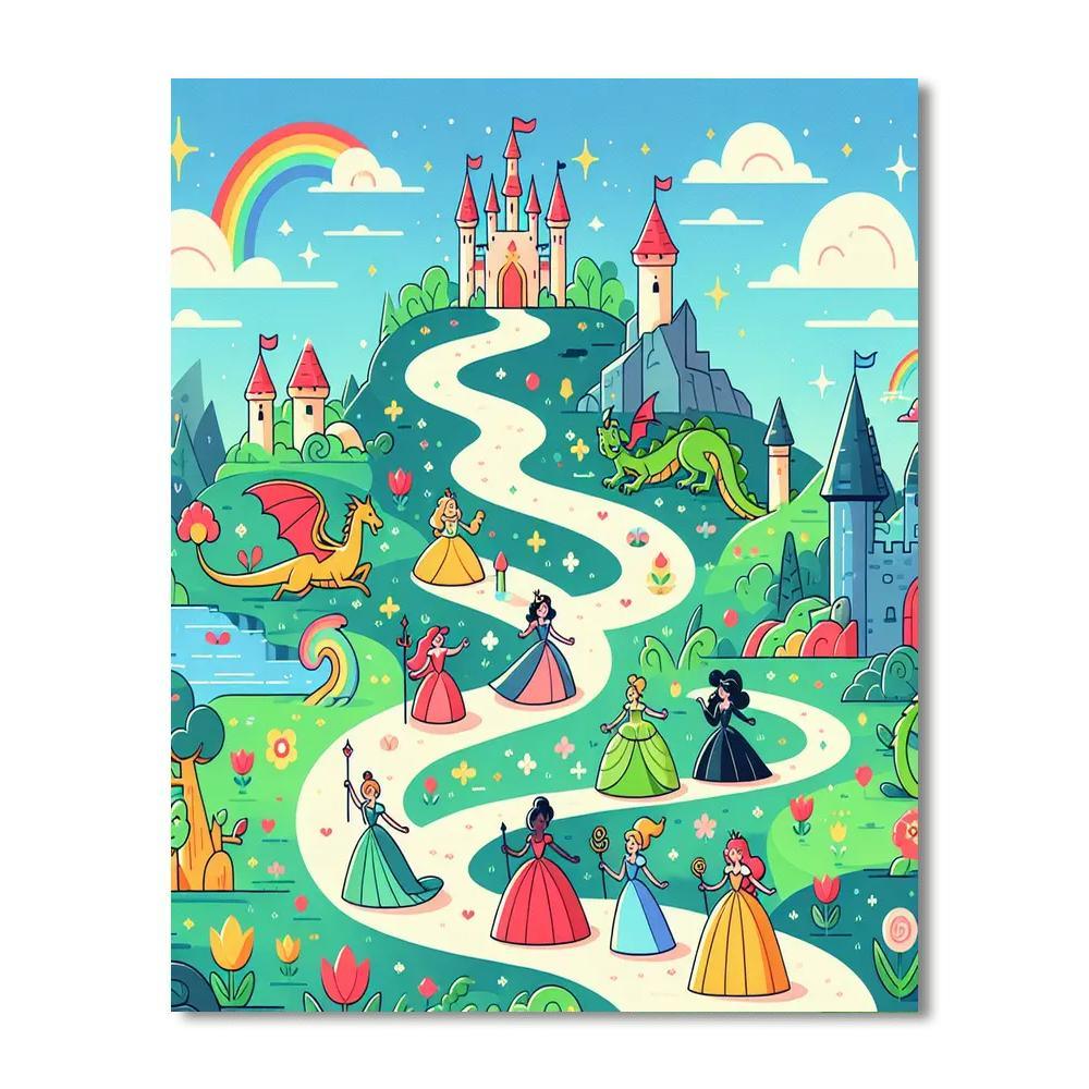 Fairytale Adventure Path Number Painting