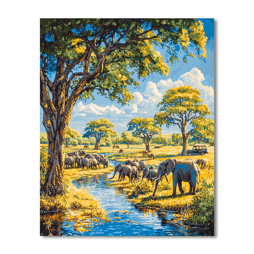 Chobe National Park - Kasane Paint By Numbers Kits
