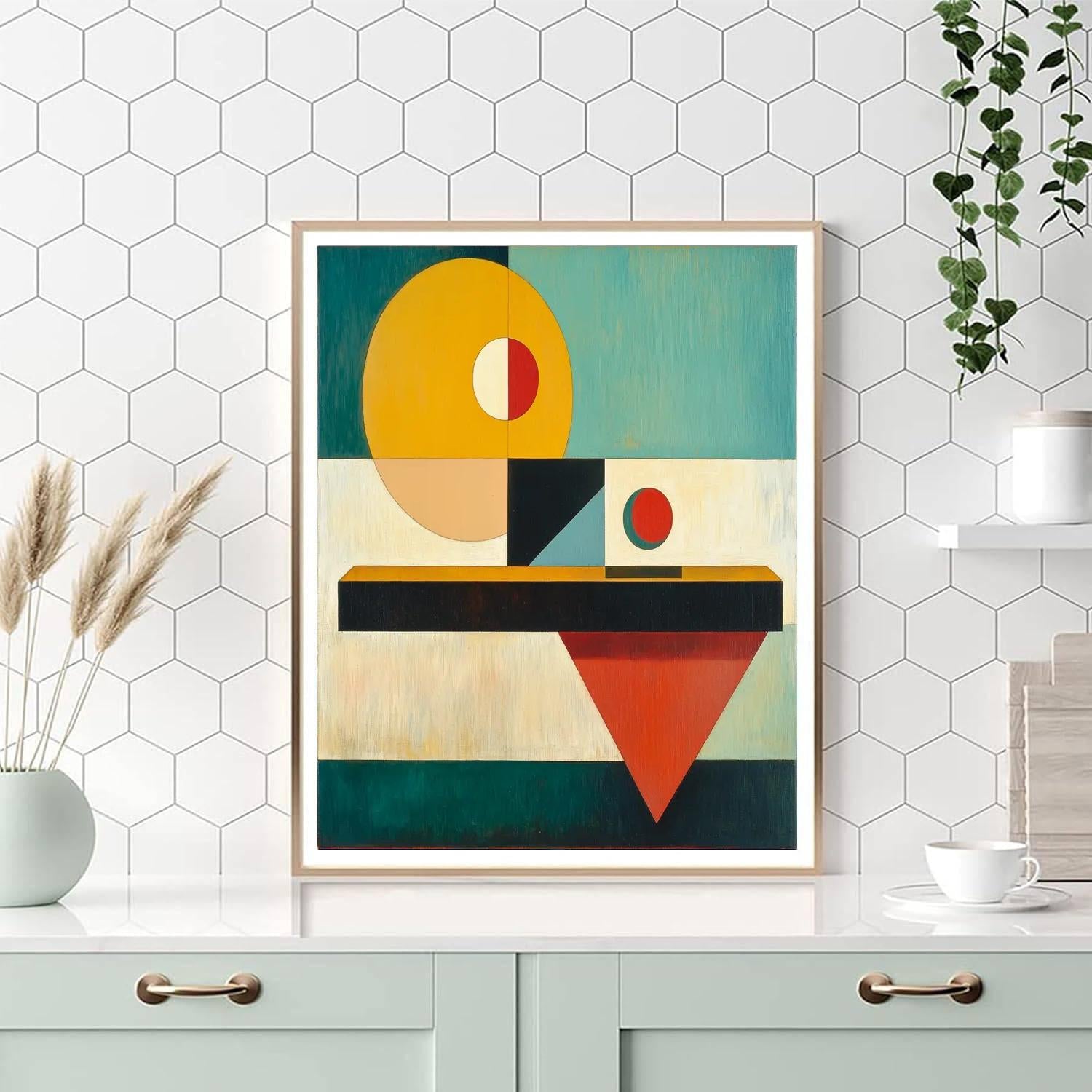 Kazimir Malevich Inspired Aesthetic Balance  Paint By Color