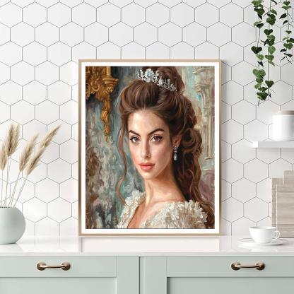Anne Hathaway: The Enchanting Elegance Of Mia Thermopolis Numbered Painting Kits