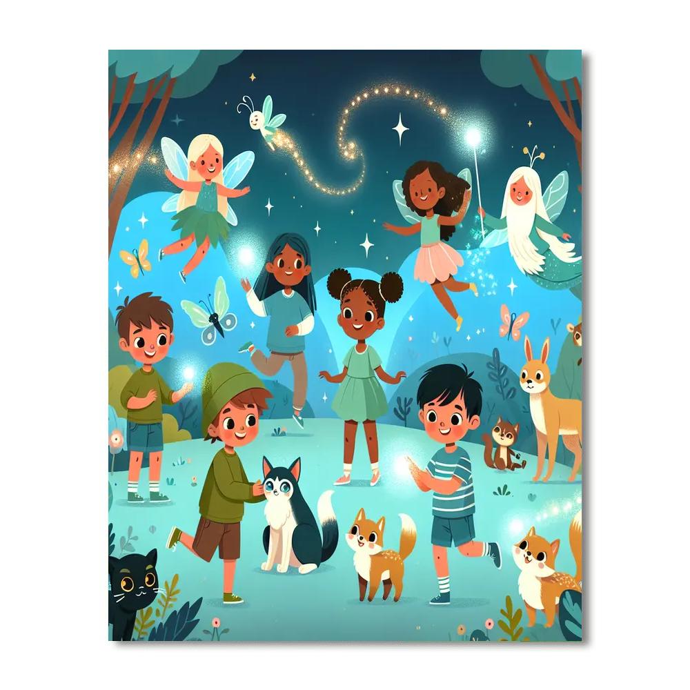 Magic Of The Forest DIY Paint By Numbers