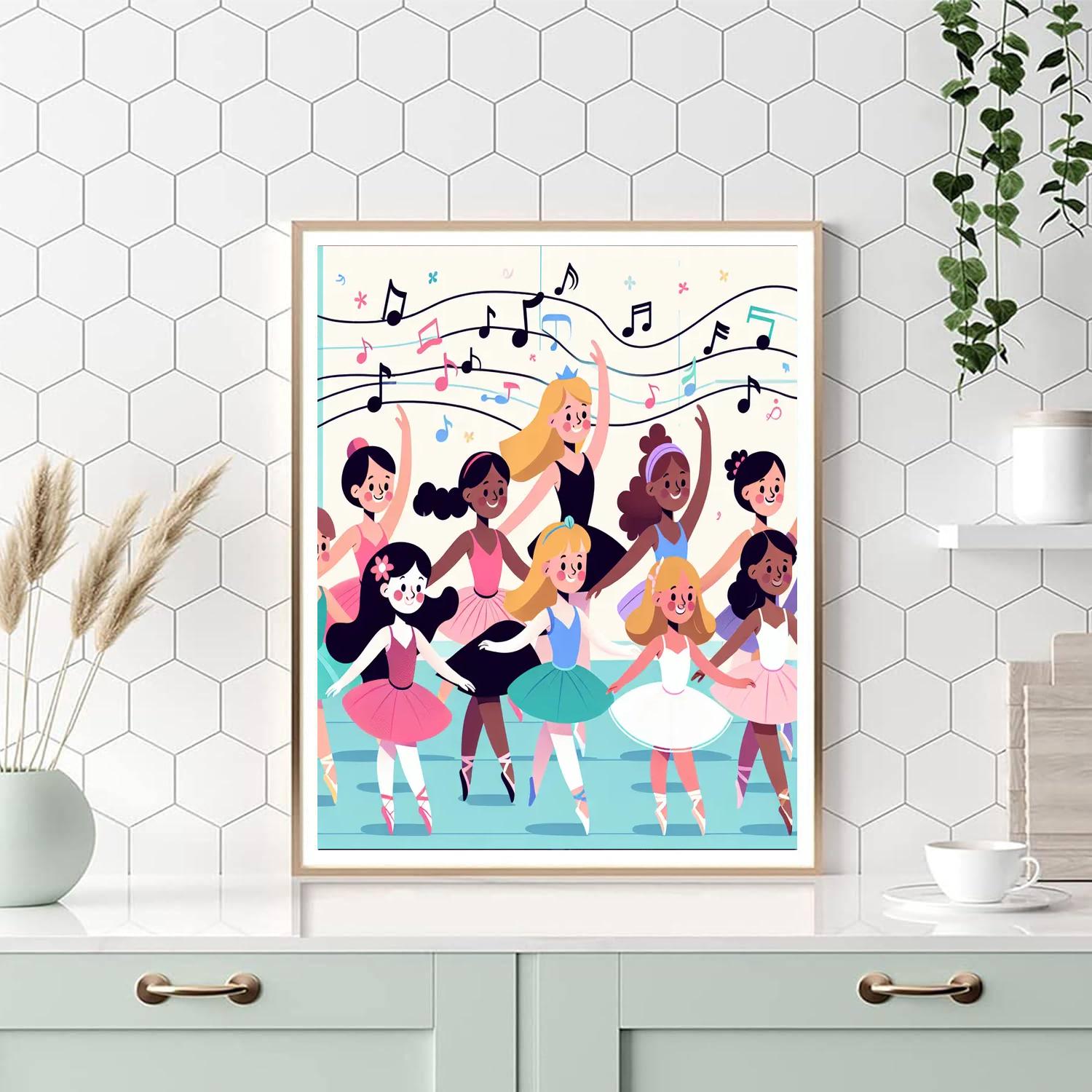 Ballerina Dreamscape Painting By Numbers Kit