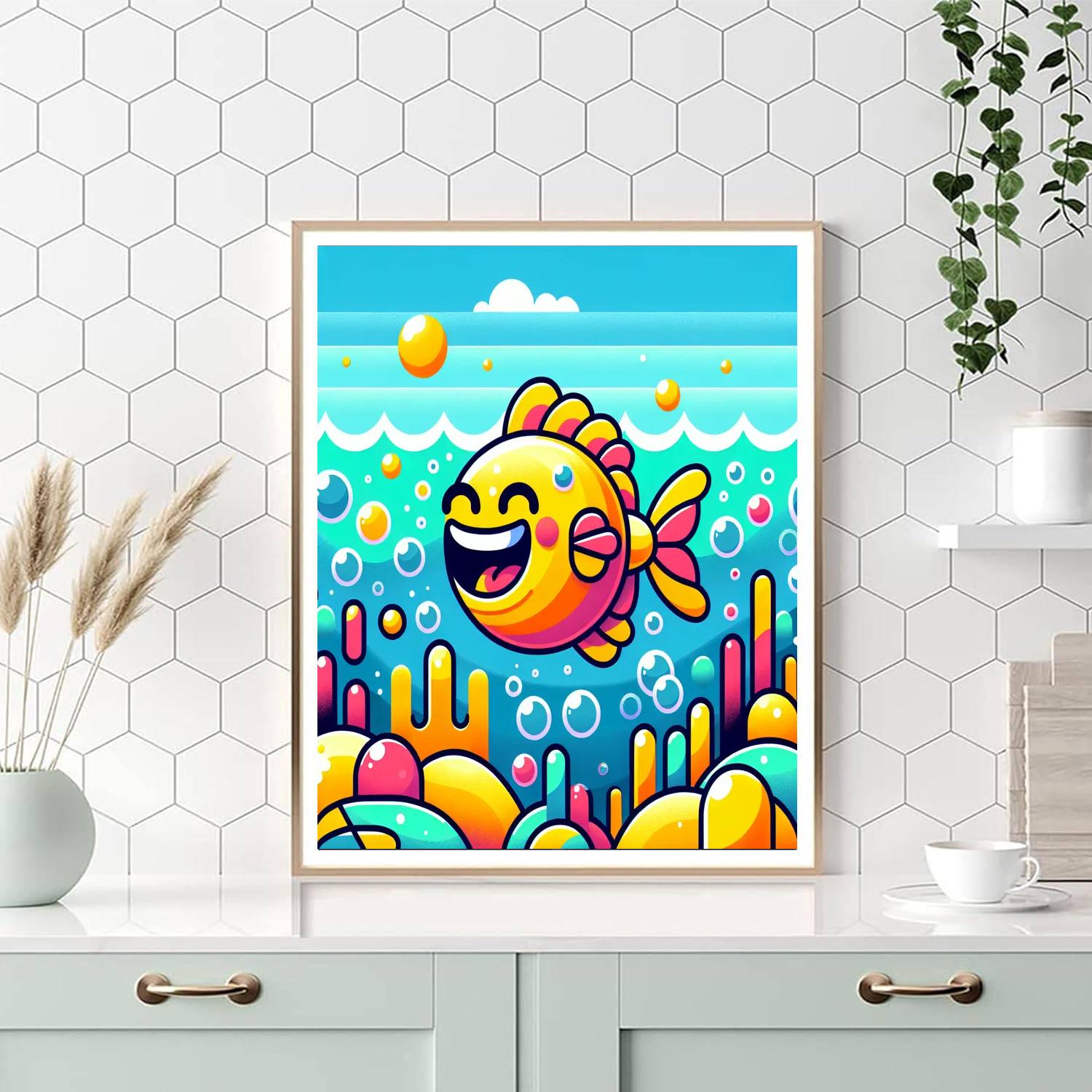 Giggling Fish Painting By Numbers Kit