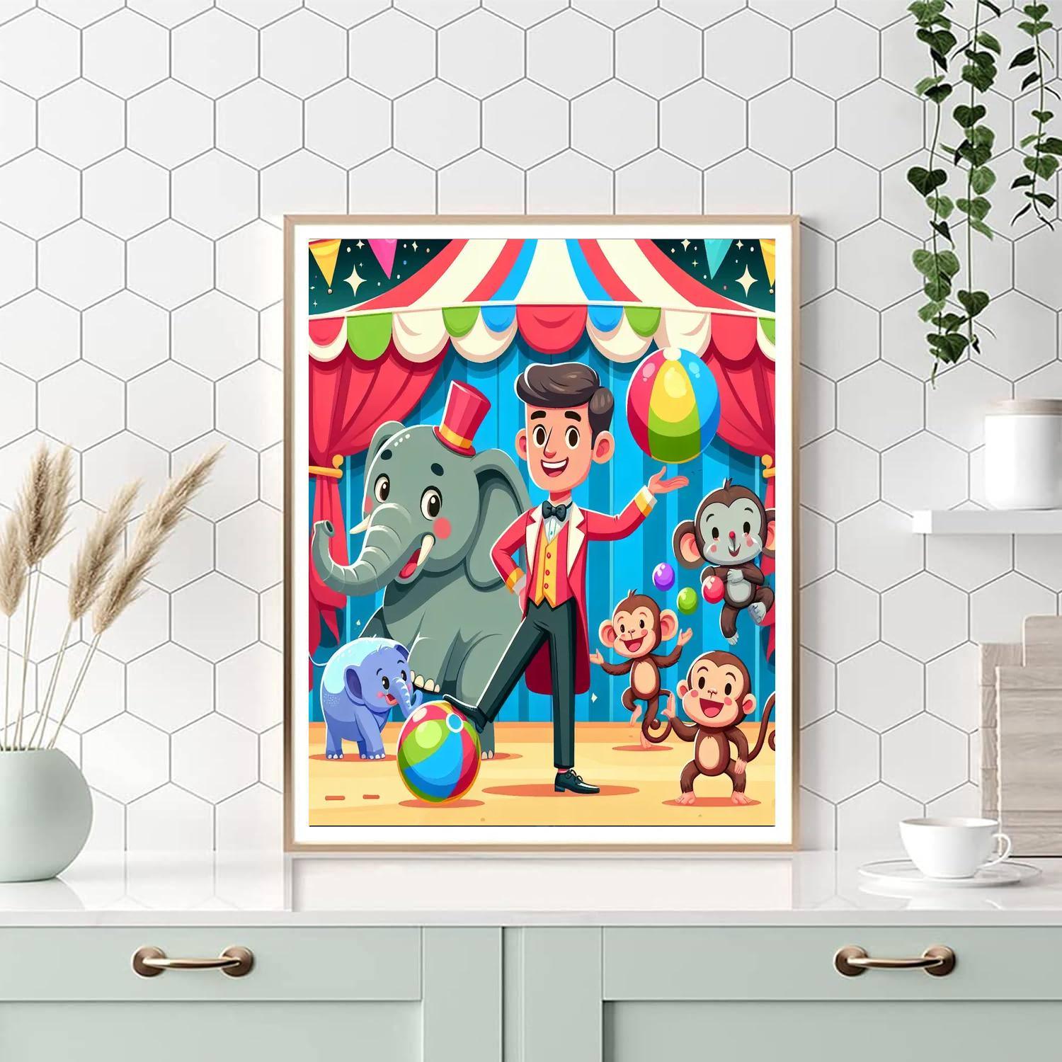 Enchanted Circus Adventure Painting Number Kit