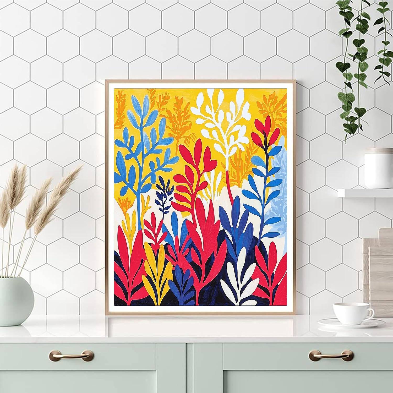 Henri Matisse Inspired Colorful Harmony  DIY Paint By Numbers