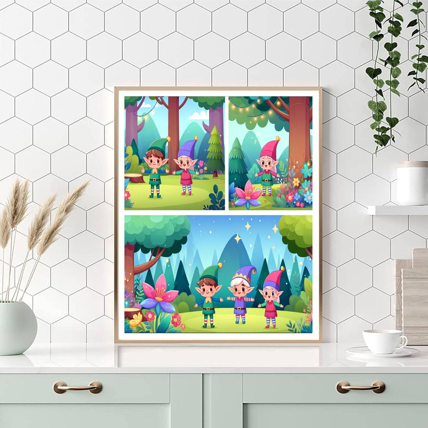 Enchanted Enclave Of Elves Paint By Numbers Art