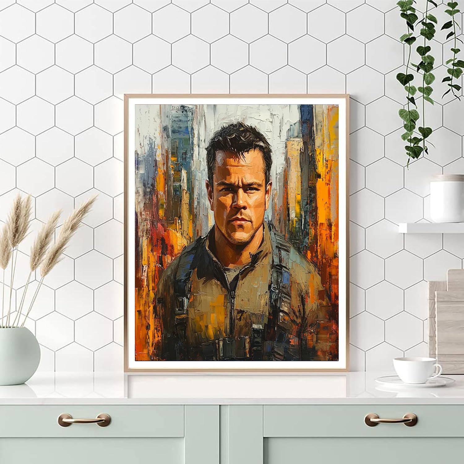 Matt Damon: The Intrepid Explorer Of Human Stories Number Painting